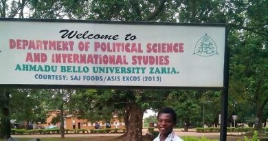 Department of political science and Int'l Studies, ABU Zaria