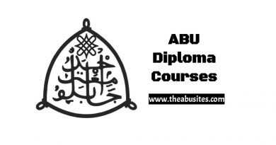 Full List of ABU PGD Courses, Diplomas, and Certificate Courses 5