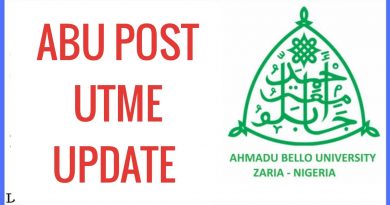 ABU POST-UTME/DE SCREENING 2020/2021 EXERCISE HOLDS 12th OCT - 14th NOV, 2020 6