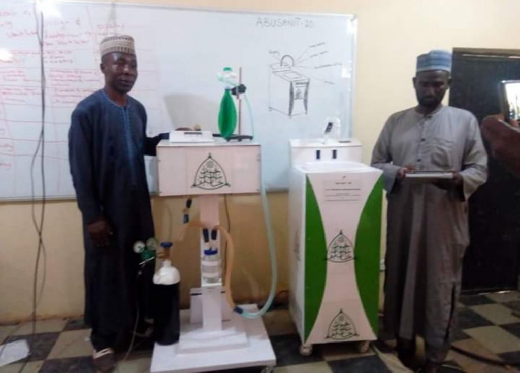 Another ABU Team  Developed ICU ventilator & 4-in-1 automatic Hand sanitizing Machine.