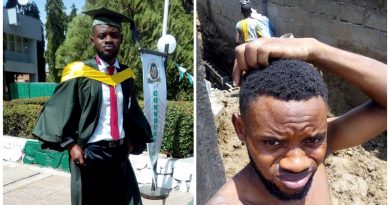 ABU Graduate trending for posting photos of himself on a building site for 2000/Day 6