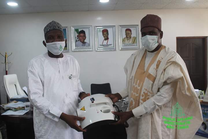 Alhaji Babangida Husseini has donated a disinfection machine to ABU Zaria