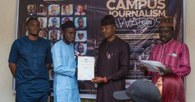 ABU student honoured at campus journalism awards 2020 3