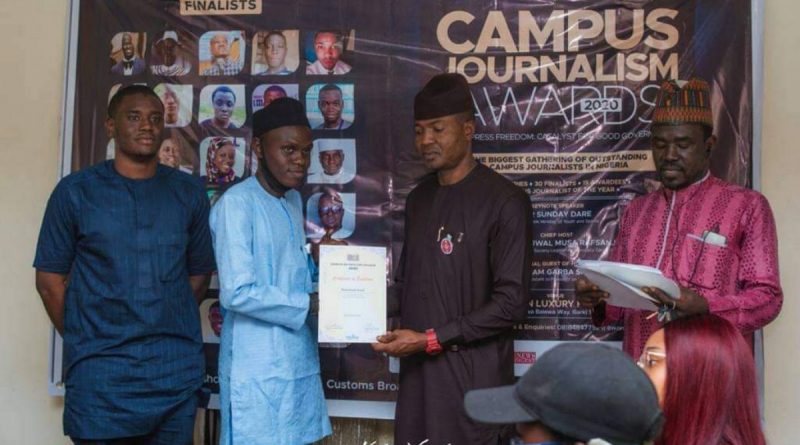 ABU student honoured at campus journalism awards 2020 1