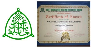 ABU wins JAMB's N75million prize as 'Most Nat'l Institution in 2019 Admission' 6