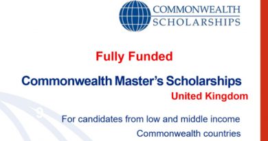 Apply: Fully Funded Commonwealth Master’s Scholarships 2021-2022 5