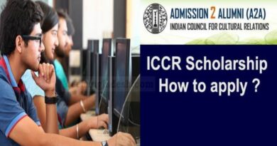 Call for Applications: Indian Council For Cultural Relations (ICCR) Scholarship 2021/2022 5