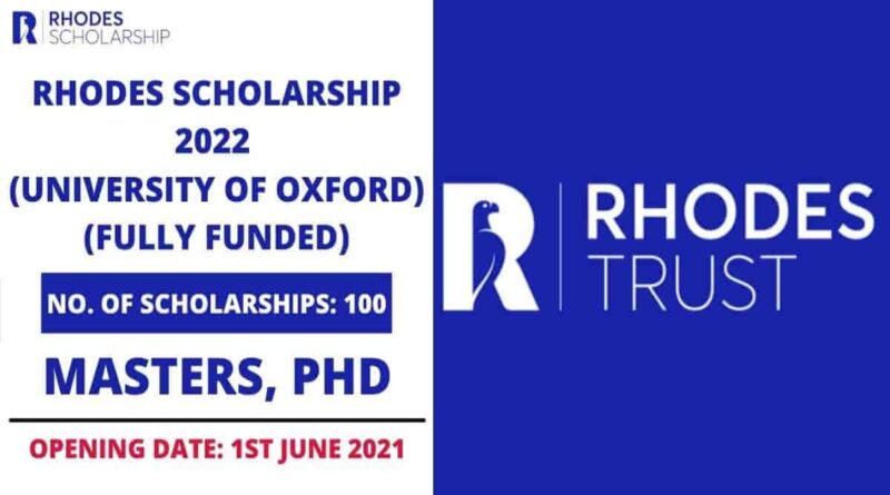 Rhodes Scholarship 2022 in The United Kingdom | Fully Funded 4