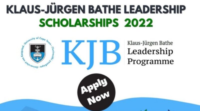 APPLY: 2022 Klaus-Jürgen Bathe Leadership Scholarships For African Students 1