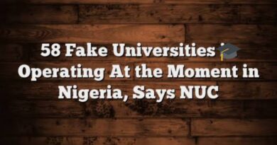 NUC Official Lists of 58 Fake Universities Operating in Nigeria 4