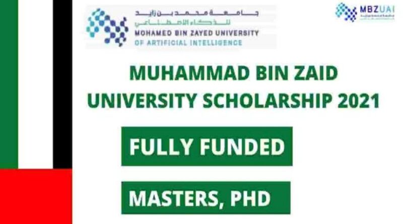Apply: 2022 Mohamed bin Zayed University Scholarship For International Students 1