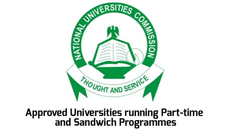 List of 39 Approved Universities for part-time and sandwich programs in Nigeria 1