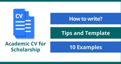 How to Write an Impressive Academic CV for Scholarship (10 Examples) 6