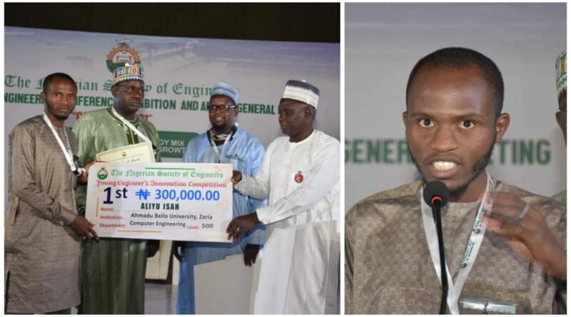ABU Student Aliyu Isah Wins NSE National Young Engineers Innovation Competition 2