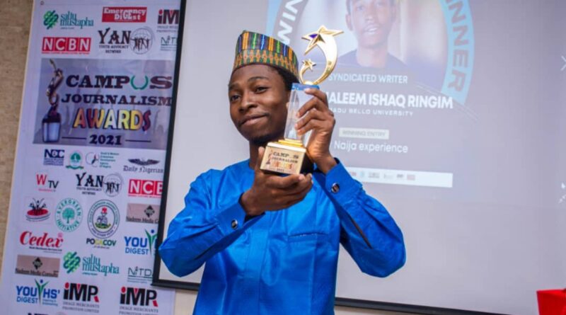 CJA2021: First-Year ABU student emerges Campus Journalist of the Year 2021 1