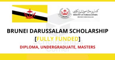 APPLY: 2022 Government of Brunei Darussalam Scholarship For International Students 5