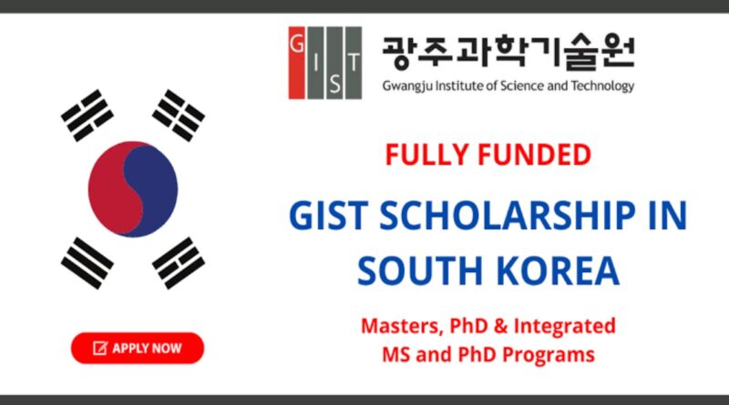 APPLY: 2022 GIST Scholarships For International Students (Fully Funded) 10