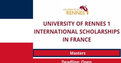 APPLY: 2022 University of Rennes Scholarships Program 5