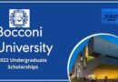 APPLY: 2022 University of Bocconi Undergraduate Scholarships for International Students
