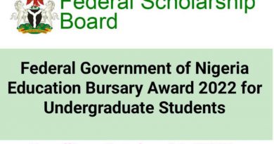 APPLY: 2022 Federal Government Bursary Award for Education Students 4
