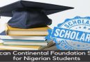 APPLY: 2023 African Continental Foundation (ACF) Undergraduate Scholarship for Nigerian Students 2
