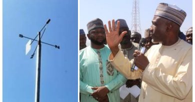 ABU Vice-Chancellor commission NAPRI weather station provided by NiMet 9